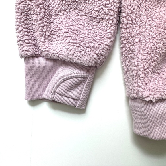 Athleta Girl So Snug Sherpa Half-Zip Lilac/Pink Size XXL - Picture 3 of 5